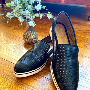 Franco Sarto leather slip-ons